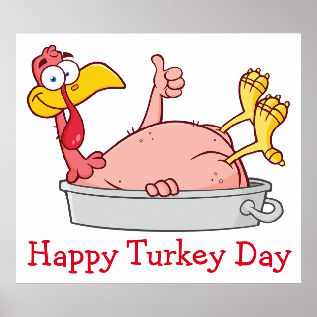 peru sorridente de desenho animado em pan poster (Frente)