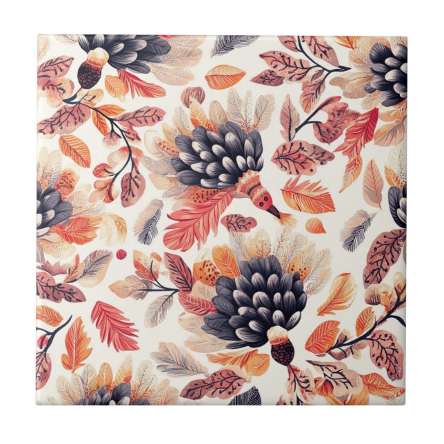 Perus Vibrantes de Outono – Aquarela Caprichosa (Frente)