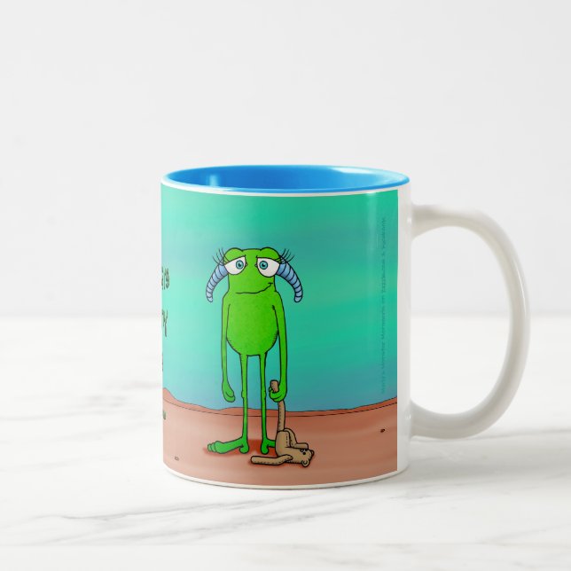 Pés a alienígena, caneca (Direita)