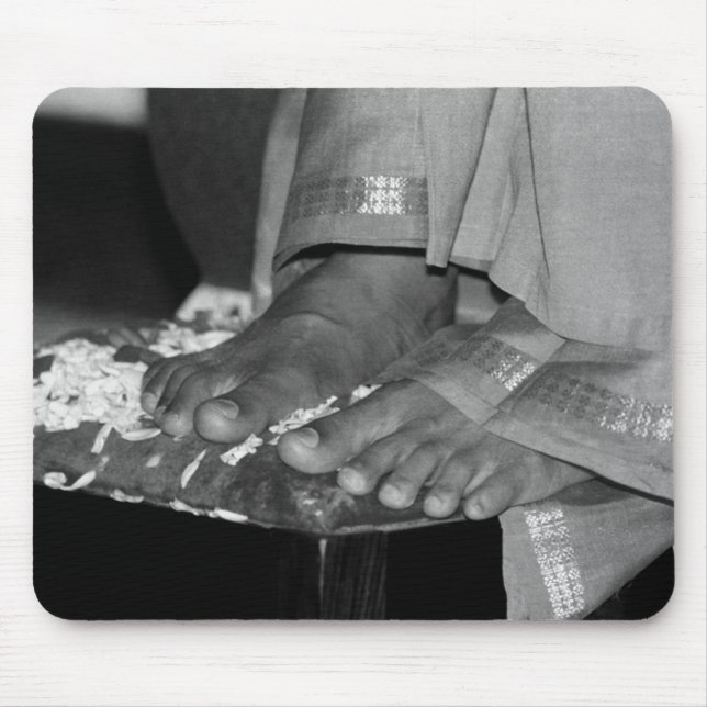 Pés de Sathya Sai Baba Lotus em Mousepad (Frente)