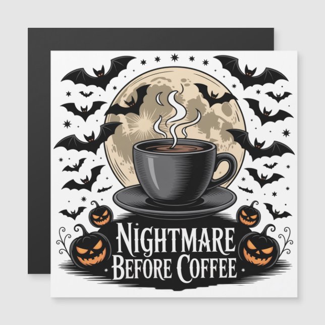 Pesadelo Antes do Halloween do Café (Frente/Verso)