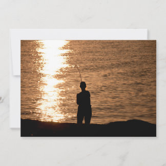 Pesca ao pôr do sol