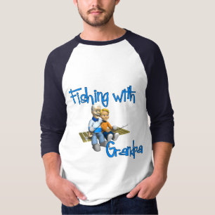 Pesca com a camisa da pesca do vovô