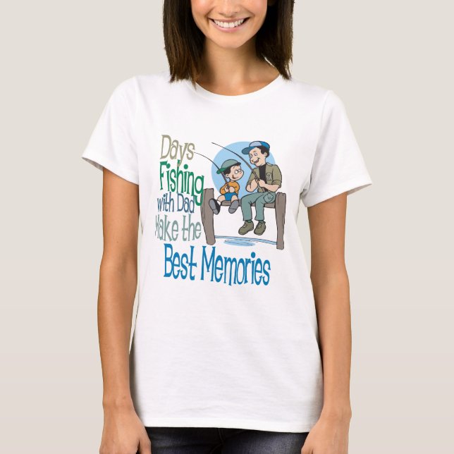 Pesca com camisa Dia de os pais Pai (Frente)