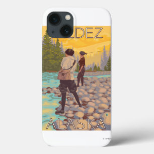 Pesca com mosca das mulheres - Valdez, Alaska