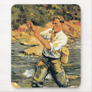 Pesca com mosca Mousepad