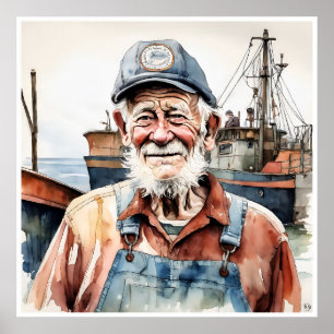 Pescador - Archival Art Impressão