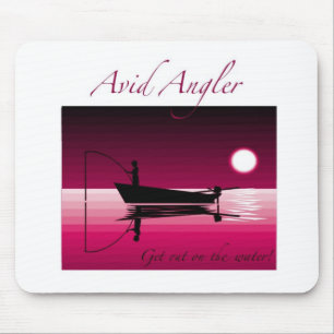 Pescador ávido Mousepad