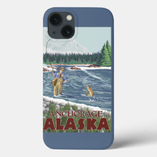 Pescador da mosca - Anchorage, Alaska