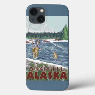 Pescador da mosca - Wrangell, Alaska