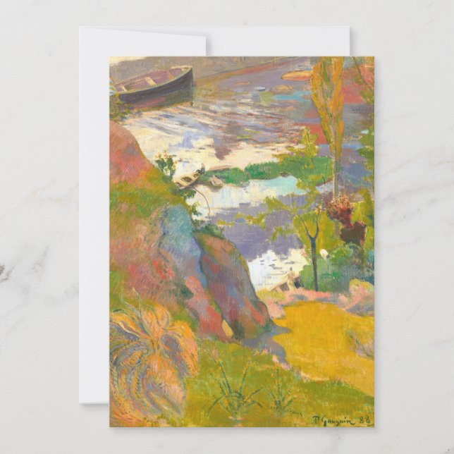 Pescador e Bathers | Paul Gauguin (Frente)