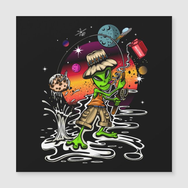 Pescador espacial (Frente)