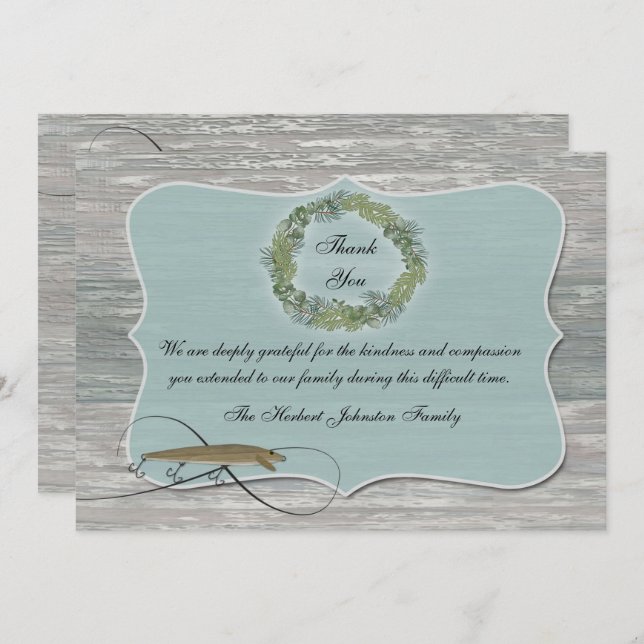 Pescador Simpatia Obrigado Wreath Lure (Frente/Verso)