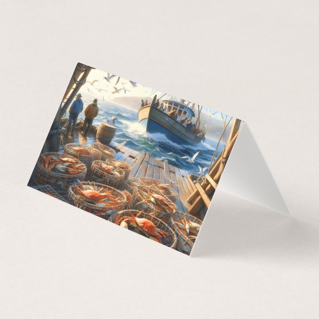 Pescadores De Colheita De Crepúsculos Que Recolhem (Frente)