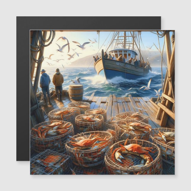 Pescadores De Colheita De Crepúsculos Que Recolhem (Frente/Verso)