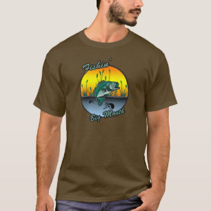Pescando camisas grandes da pesca da boca