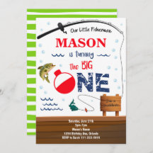 Pescar O Grande Convite De Um primeiro aniversario