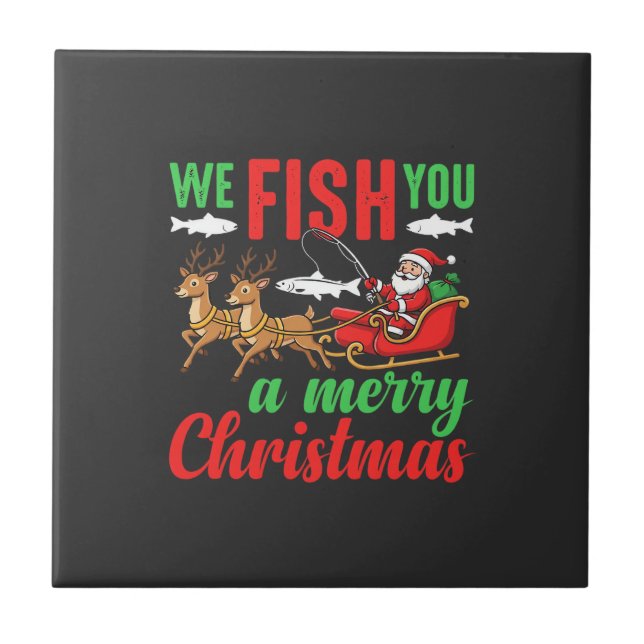 Pescaria de Natal Feliz Peixe Você (Frente)