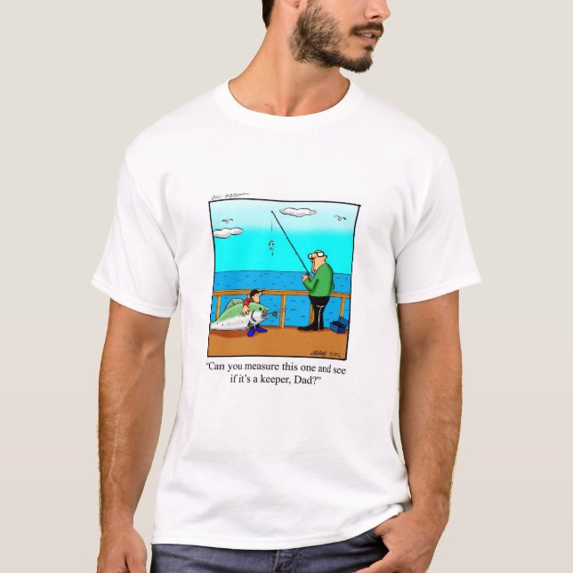 Pescarista Engraçado Camiseta Humor (Frente)