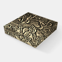 Peso da papelada de vidro com design abstrato