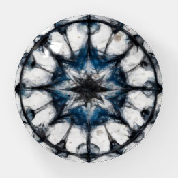 Peso de Papel de Vidro Mandala da Bússola Estelar