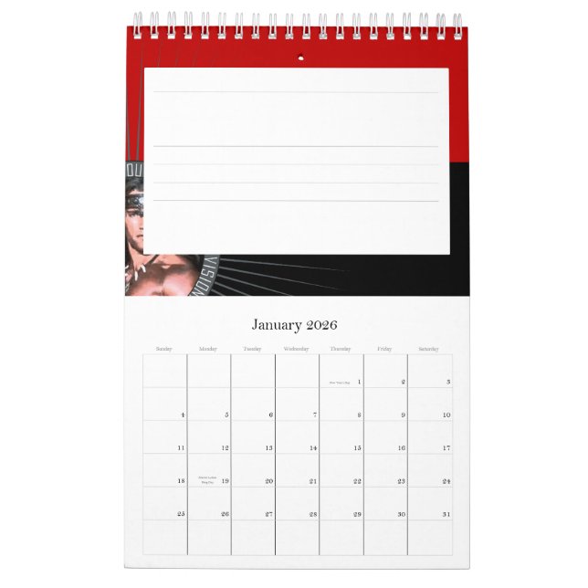 Peso que treina II - calendário pequeno (Jan 2026)