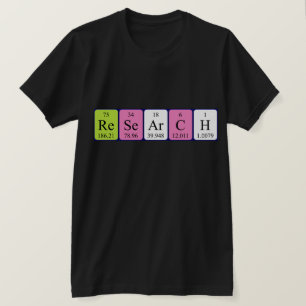 Pesquisa de camisa de nome de mesa periódica