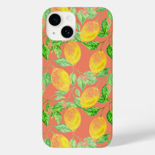 Pêssego amarelo com fruta de limão