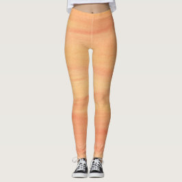 Pêssego Amarelo Laranja Mistura Leggings