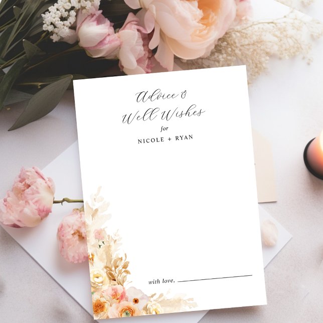 Pêssego com Cartão de Advertência, Creme Floral (Criador carregado)