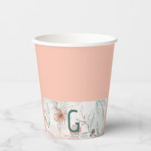 Pêssego de papel floral