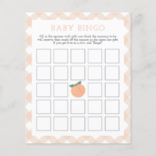 Pêssego doce Jogo do Chá do Baby Bingo