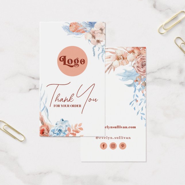 Pêssego e folheto informativo tropical azul (Escritótio)