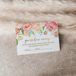 Pêssego e Rosa Adivinham Quantos Cartões De Jogo D