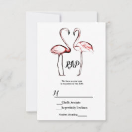 Pêssego Flamingos Rosa Flamingo Mármore Preto RSVP