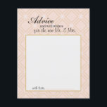 Pêssego Pastel e Cartão Geométrico Dourado<br><div class="desc">A nossa coleção "just Peachy" irá adicionar um toque de cores suaves divertidas à sua papelaria. Personalize nossa bela papelaria com seus detalhes de evento fácil e rapidamente, basta pressionar o botão personalizar. Está incluída a coordenação no verso. Itens correspondentes para concluir sua coleção de eventos estão disponíveis em nossa...</div>