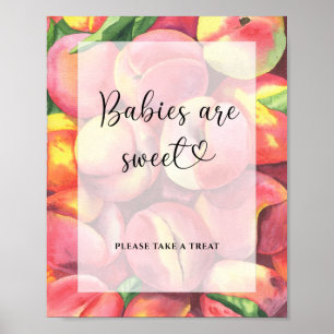 pêssego pequeno - os bebês são poster doce