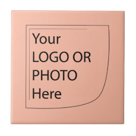 Pêssego suave de cor de tendência - Azulejo cerâmi