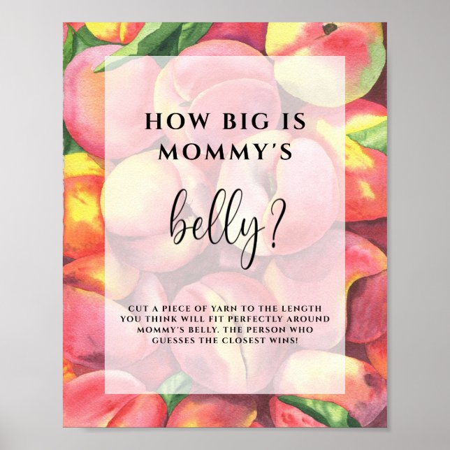 Pêssegos - quão grande é o poster do jogo da barri (Frente)