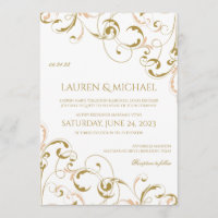 Pessegueiros Exclusivos e Convites Dourados de Cas