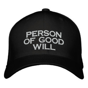 PESSOA do boné de beisebol da BENEVOLÊNCIA