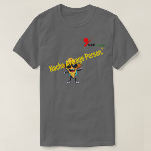 "Pessoa Nada Média" Camiseta Punho Humor de Comida