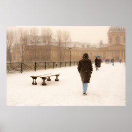 Pessoas Andando Na Poster de Neve