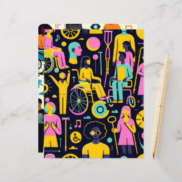 Pessoas com Deficiência — Papel Scrapbook