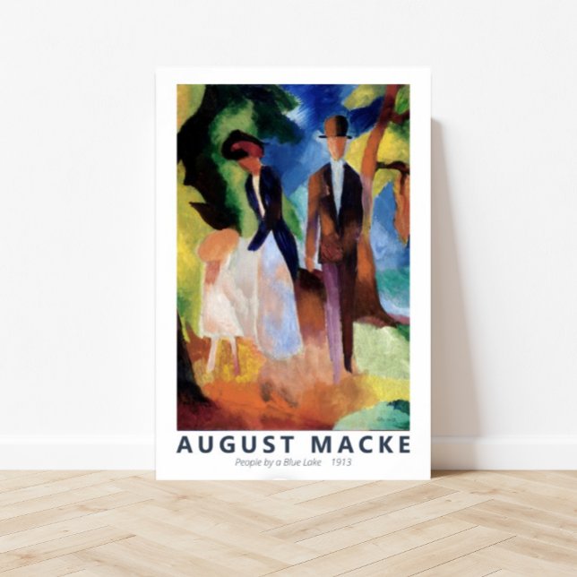 Pessoas de August Macke Poster (august macke, affordable art, cheap art, vintage art, printable art, wall art, old art, custom art, )