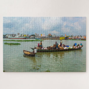 Pessoas de Bangladesh Boat. Quebra-cabeça