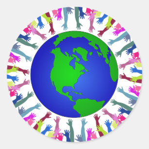 Pessoas de etiquetas da terra