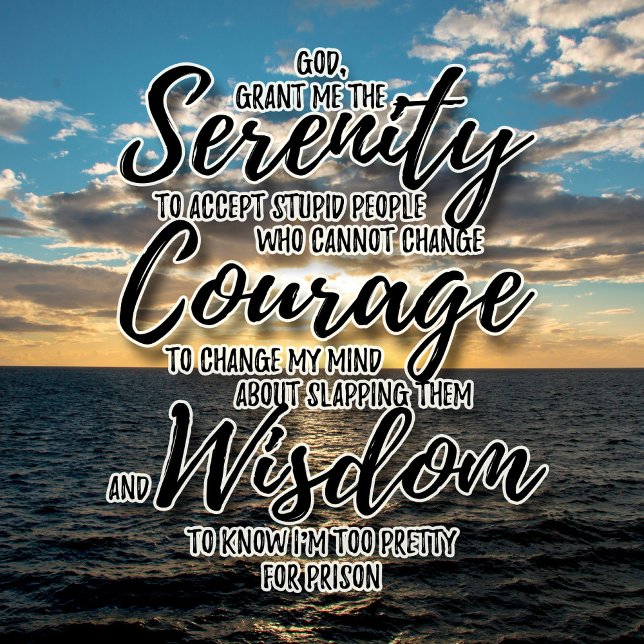 Pessoas estúpidas, camiseta de oração da serenidad (Criador carregado)