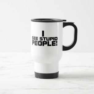 Pessoas estúpidas da caneca