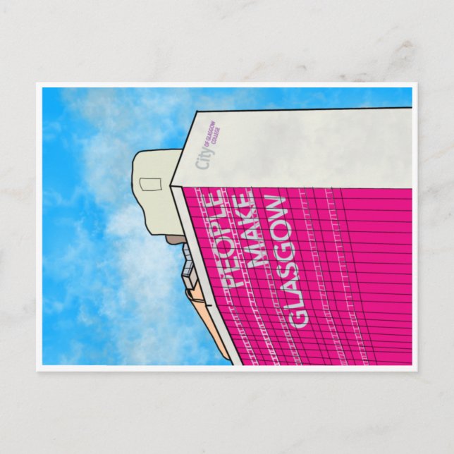 Pessoas faz cartão postal Glasgow (Frente)